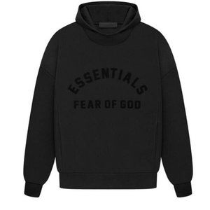 NWT Fear of God Essentials Hoodie 'Jet Black' Size Small Mens